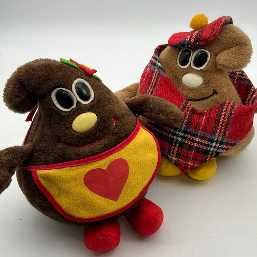 Vintage 1984 Nestle Scotchy and‎ Toll House Plush Mascot Advertising Pair Trudy